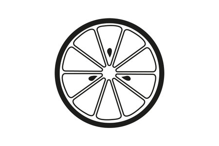 Lemon icon on white background. Vector illustration. Eps 10.のイラスト素材