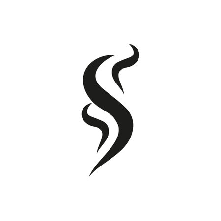 Smoke hot eps vector icon. Flat web design element for website or app.のイラスト素材