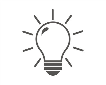 Lamp line icon on whiteのイラスト素材