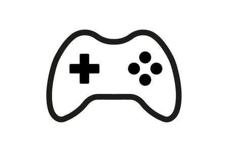 Minimal Gaming Symbol - Stream modern Games - Wireless Controller Iconのイラスト素材