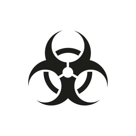 Toxic danger symbols, vector illustrations isolated on white backgroundのイラスト素材