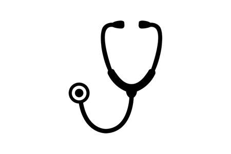 Stethoscope vector symbol illustration isolated on white backgroundのイラスト素材