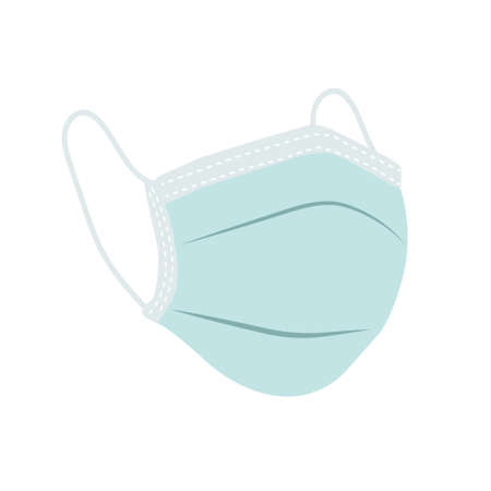 face mask icon symbol sign flat design vector illustrationのイラスト素材