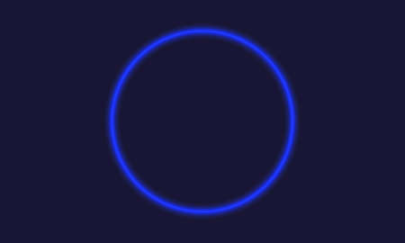 Neon frame sign on darkのイラスト素材