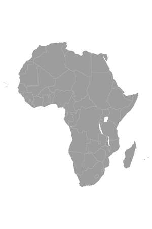 Africa world map graphic vectorのイラスト素材