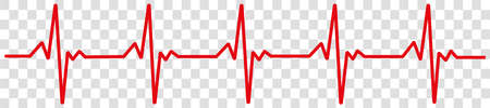 Heartbeat electrocardiogram background stock illustrationのイラスト素材