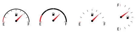 Speedometer, tachometer, speedometer, tachometer. Vector illustration.のイラスト素材