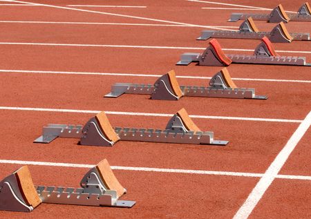 Runners Get Ready!の写真素材