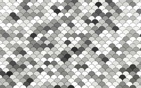 Mermaid fish, dragon scales, reptile skin, wave 3d rendering. Ceramic tile. 3d wall texture, roof...