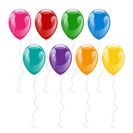 Set of colorful balloonsのイラスト素材