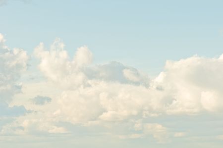Clouds in the blue sky
