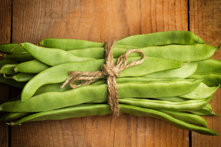 Tied green beans
