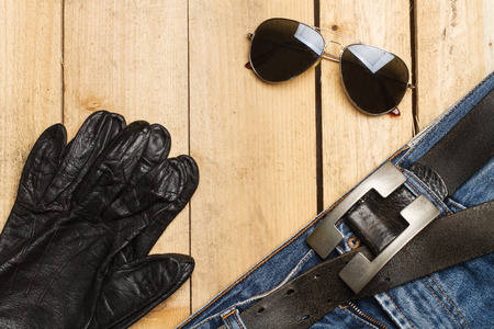 Pilot style clothesの写真素材