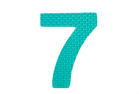 Toy shaped like number seven