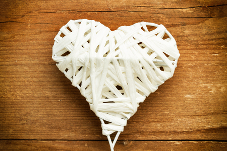 Handmade paper heartの写真素材