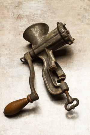A vintage meat grinderの写真素材