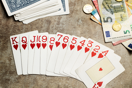 Playing with poker cards