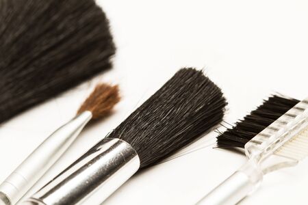 A set of brushes for make up