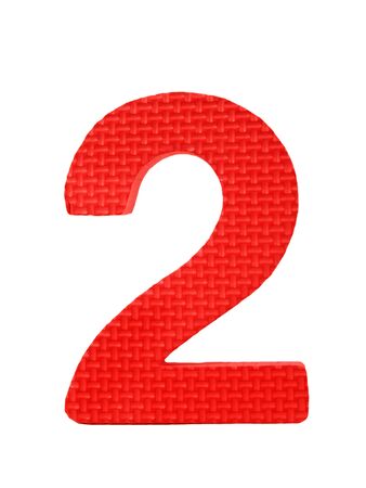 Toy shaped like number twoの写真素材