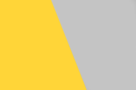 Yellow and gray background with copy spaceの写真素材