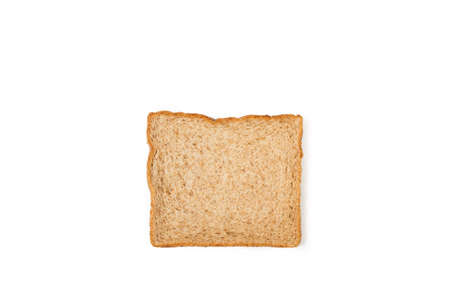 Wholemeal sliced bread on a white background