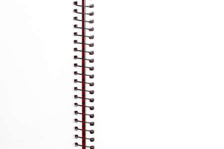 A blank notebook with copy space in a close up viewの写真素材