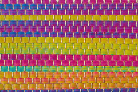 Texture of a colored plastic cloth in a close up view