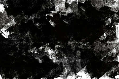 Black brush strokes on a white background