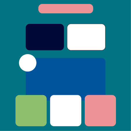 Colored square template background with blank space for products and copy space