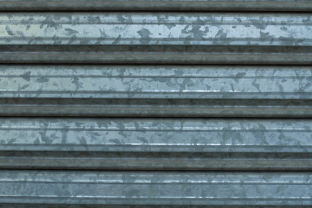A metal shutter in a close up view