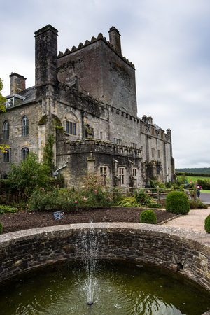 Buckland Monachorum, United Kingdom - October 8, 2015: Buckland Abbey, Garden and Estate, a National Trust property in Devon and former home to Sir Francis Drake and Cistercian monks.のeditorial素材