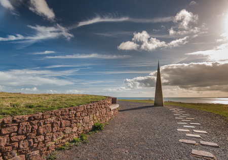 Coatal patch in Devon near Exmouth, UK. Jurassic heritage coast.の写真素材