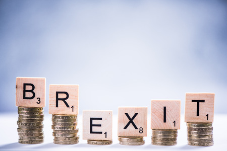 Money value after Brexit, illustrative imageの写真素材