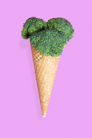 Summer diet concept, vege ice cream.の写真素材