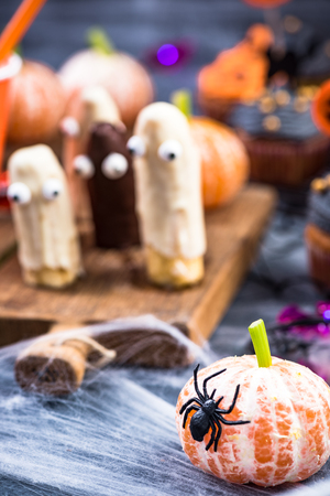 Creative food for Halloween party.の写真素材