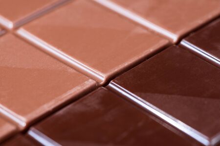 Chocolate Bar. Closeup Detail View. Top Down. Full Frame Background.の写真素材