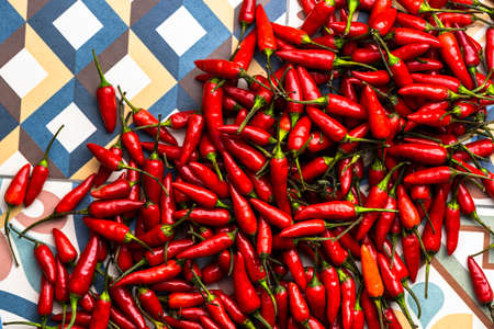 Red Chili or Chilli Pepper Background.