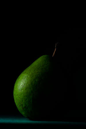 Still Life Image of Pear Fruit on Dark Background,の写真素材
