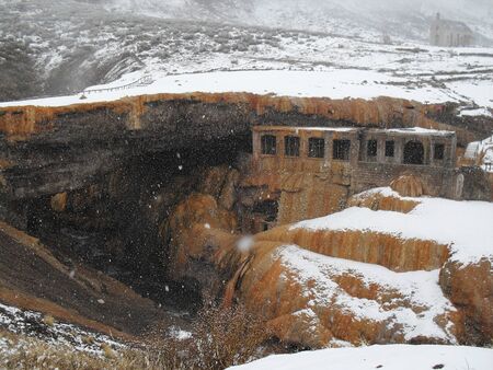 Inca bridge Mendoza Argentinaの写真素材