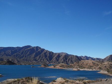 dike potrerillos mendoza argentinaの写真素材
