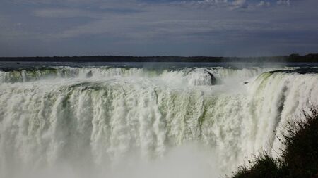 iguazu falls argentina brazilの写真素材