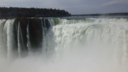 iguazu falls argentina brazilの写真素材