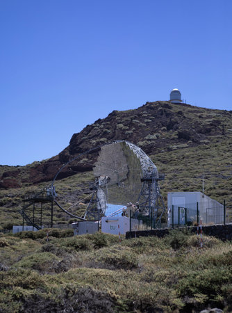 MAGIC Is the largest giant Cherenkov telescope built for the detection of very high-energy gamma rays.の写真素材