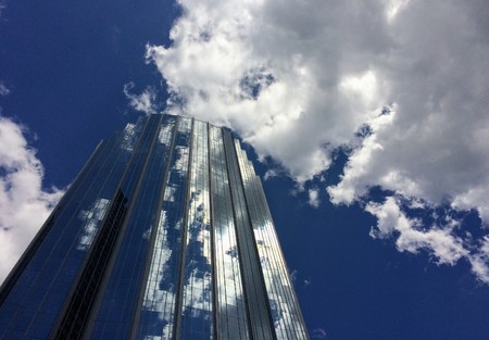 Skyscraper and skyの写真素材