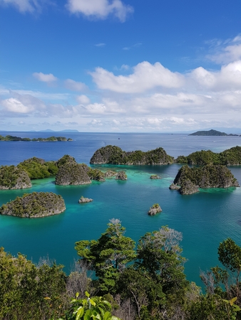 Amazing View of Pianemo, Raja Ampat, Indonesiaの写真素材