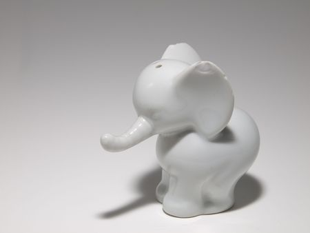 white ceramic elephant の写真素材