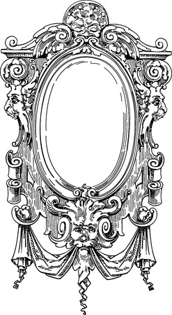 classic frameのイラスト素材