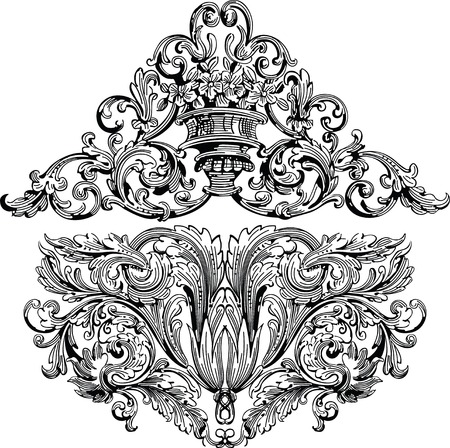 elegant design elementsのイラスト素材