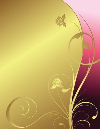 golden backgroundのイラスト素材