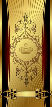 Royal Design Background with Crownのイラスト素材